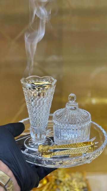 ست بخور سوز اماراتی کریستال